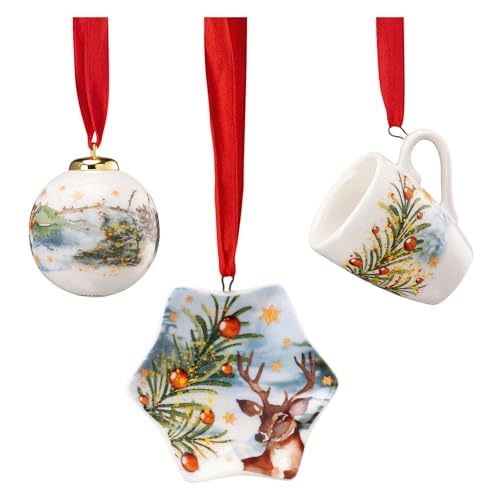 Hutschenreuther Collector's Series 2023 At the Christmas Tree.. Mini Set of 3 Mugs on Sale