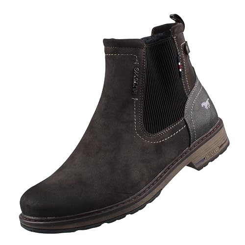 MUSTANG Herren Stiefel Dunkelbraun im Sale