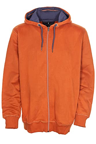 Kitaro Sweatjacke Kapuzenjacke Hoody Sweatshirt Herren Basic, Farbe:dunkelgrau, Herrengrößen: im Sale
