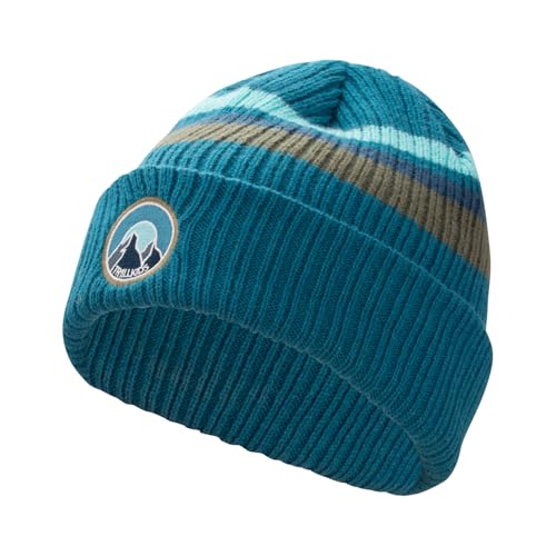 Trollkids Kinder Strickmütze Spitsbergen, Dunkellila/Violett, 52-56cm im Sale