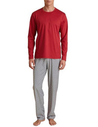 Thumbnail for CALIDA Relax Streamline Pyjama, lang Herren, aus 100% Baumwolle im Sale