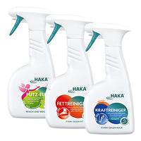 Thumbnail for HAKA Set of Three I 500ml Power Cleaner I 500ml Grease Cleaner I 500ml Cleaning Elf I The cleaning set for stubborn dirt I Cleaning products for the entire household