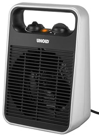Thumbnail for Unold 86106 Fan Heater Handle - Black/Silver, 1000 Watt, 4-speed switch, fan function, warm air, hot air, light and quiet, carrying handle, overheating protection, mobile & compact on sale
