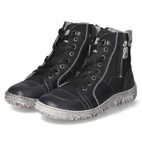Thumbnail for Krisbut Damen Schnürstiefeletten Dunkelblau Ledermix, im Sale