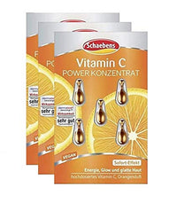 Thumbnail for Schaebens Vitamin C POWER KONZENTRAT - SOFORT-Effekt - Energie - Glow und glatte Haut - 3er Pack (15 Kapseln für 15 Anwendungen/ + Gratis Hologramm Sticker) - für alle Hauttypen
