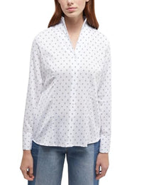Thumbnail for ETERNA Damen Baumwollbluse Regular FIT 1/1 weiß/hellblau 42_D_1/1 im Sale