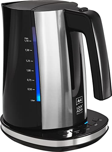 Kettle - MELITTA - Look Aqua DeLuxe 1026-14 with temperature setting (80°C, 95°C, 100°C) for tea &amp; baby food as well as keep-warm function, 1.7 L, 2400 W on sale