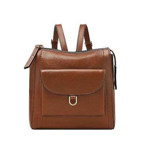 Fossil Damentasche Parker, LiteHide braune Mini-Rucksack aus Leder, L: 20,3 cm, B: 8,3 cm, H: 20,3 cm, ZB1921200 im Sale