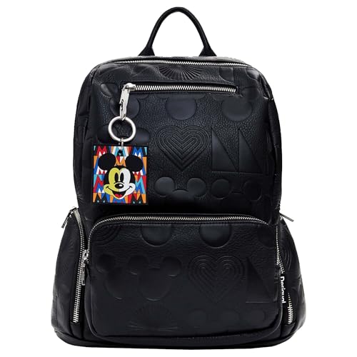 Desigual BACK_ALL MICKEY CHESTER, U, 2000 BLACK, Schwarz, 31, Lässig im Sale