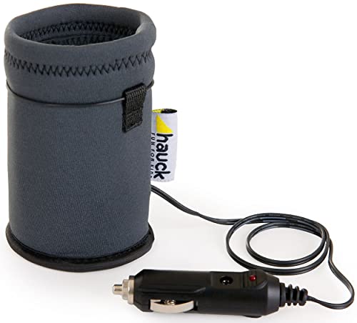 hauck Feed Me, Grau - Baby Flaschenwärmer 10 x 10 x 12 cm für Babyfläschchen & Babygläschen, mit 12-Volt Anschluss für Auto Zigarettenanzünder, Überhitzungsschutz & Power-Anzeige im Sale