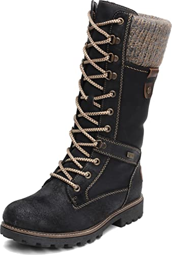 Remonte Women's D7477 Snow Boots, Black (Black/Nero/Chestnut/Graphite 02), 41 EU on Sale