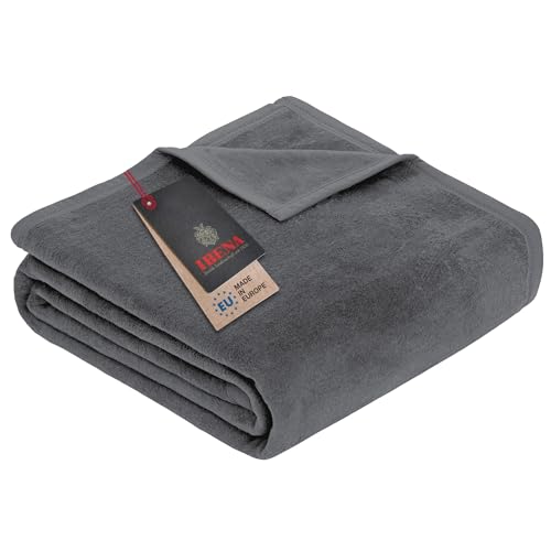IBENA Porto Kuscheldecke 150 x 200 cm – Kuscheldecke Helltürkis, Wohnzimmerdecke, Baumwollmischung, weich und pflegeleicht im Sale