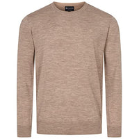 Thumbnail for GIESSWEIN Merino Sweater Men's Light Round Neck - 100% finest Merino lambswool, knitted sweater men's long sleeves, business casual winter sweater men on sale