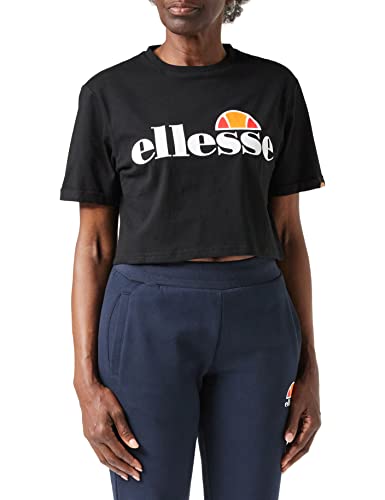 ellesse Women's Alberta Cropped Tee T-Shirt, White, EU on Sale
