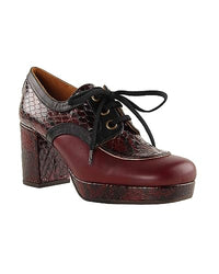 Thumbnail for Chie Mihara Damen OBIZU39 Oxford, Burgundy, Black, 39 EU im Sale