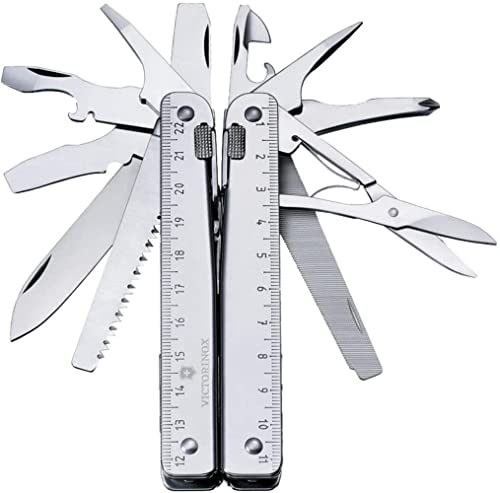 Victorinox Multifunktionstool, SwissTool X mit Nylon-Gürteletui, Taschen Werkzeug, 26 Funktionen, Kombi-Spitzzange, Feststellklinge im Sale