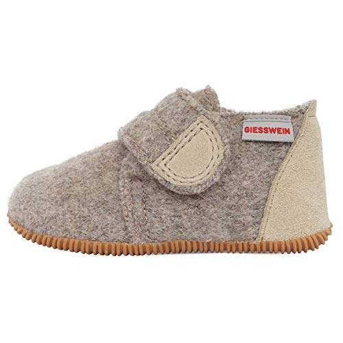 Giesswein Unisex Kids Oberstaufen Unlined Slippers, Natural 26818 EU on Sale