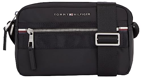 Tommy Hilfiger Herren Umhängetasche Elevated Nylon Reporter Mittelgroß, Schwarz (Black), Onesize im Sale