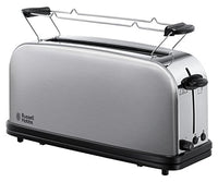 Thumbnail for Russell Hobbs Toaster [Langschlitz für 2 Scheiben / 1 breite Brotscheibe] Adventure Edelstahl (extra breiter Toastschlitz, inkl. Brötchenaufsatz, 6 Bräunungsstufen + Auftaufunktion, 1000W) 21396-56 im Sale