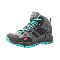 Thumbnail for Trollkids Rondane Hiking Shoe Hiker Mid, Anthracite/Mint, on Sale