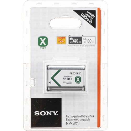 Sony NP-BX1 Li-Ion Akku (Typ X, 3,6V, 1240mAh) für Cyber-shot im Sale