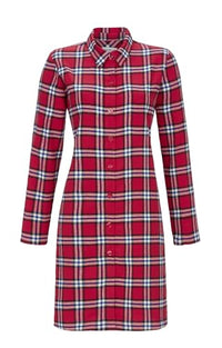 Thumbnail for Ringella nightdress made of woven flannel color red, on sale