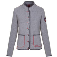 Thumbnail for Almgwand W Stanskogel Grau - Sommerliche komfortable Damen Strickfleece Jacke, im Sale