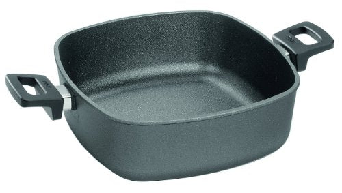 Woll Nowo Titanium Kasserolle viereckig - Induktiv -, 28 x 28 cm, 10 cm hoch, 6.0 Liter, mit 2 Seitengriffen - Geeignet für alle Herdarten im Sale