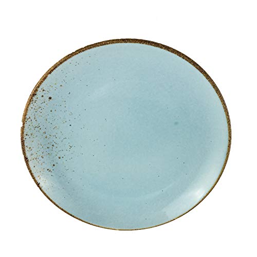 Creatable Soup Plate Deep Plate Salad Plate | Stoneware | Light Blue | Dishwasher Safe | Nature Collection on Sale