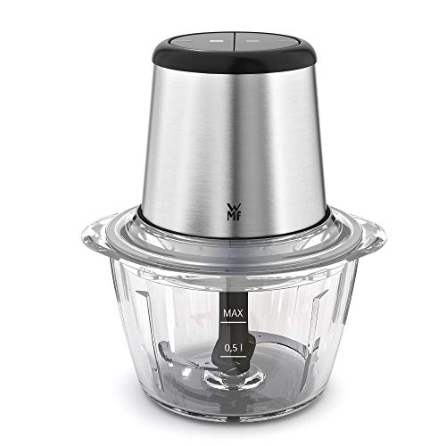 WMF Kult X Edition Zerkleinerer elektrisch mit Glasbehälter, Blitzhacker 320 W, 2 Geschwindigkeitsstufen, großer Mixbehälter, cromargan matt im Sale