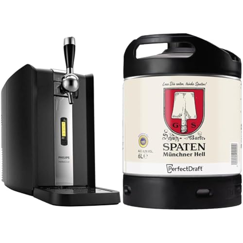 Philips HD3720 / 25 PerfectDraft 6 liter beer dispenser + Spaten Münchner Hell, Helles aus München, Bier Perfect Draft (1 x 6l) im Sale