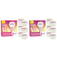 Thumbnail for Gillette Venus Comfortglide Festival Rasierklingen Damen, 6 Ersatzklingen für Damenrasierer mit 5-fach Klinge, die für eine gründliche Rasur und vollkommen glatte Haut sorgen (Packung mit 2) im Sale