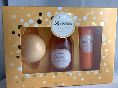 Douglas Collection Body Care Mango Bath Set Shower Gel (100 ml), a Hand Cream (30 ml) and a Bath Bomb (9 g) on ​​Sale