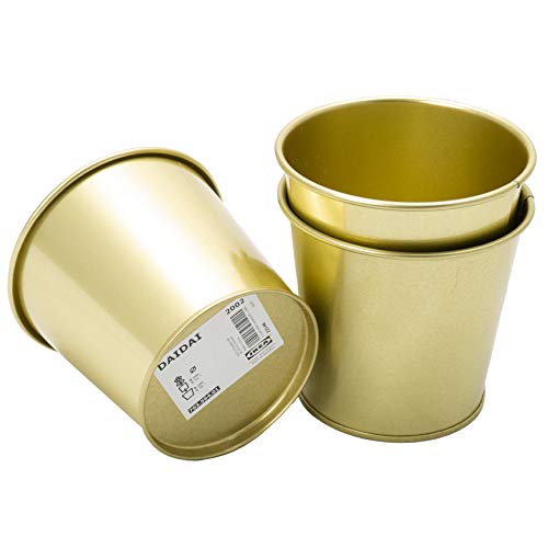 IKEA Daidai – Flower pots, 9 cm, brass/gold-colored steel, 3 pieces