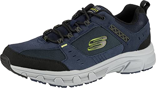 Skechers Men's Oak Canyon-51893 Sneaker, Blue Navy Lime Nvlm, EU on sale