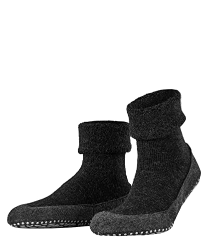 FALKE Men's Cosyshoe HP Wool Anti-Slip No Show Socks, 1 Pair, Grey Anthracite Melange 3080, 43/44 EU on Sale