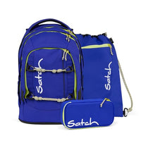 Thumbnail for satch pack set 4 pieces from 5th grade ergonomic 30L storage space with pencil case drinking bottle sports bag Green Explorer Set - Dark Green on Sale
