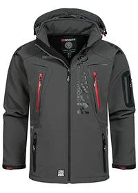 Thumbnail for Geographical Norway Tangata Herren Softshell Funktions Outdoor (Blau, Large) (Grau, Large) im Sale