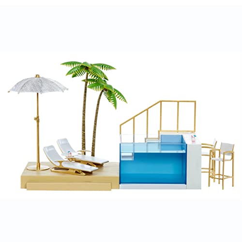 RAINBOW HIGH 578475EUC Barbie Color Change Pool & Beach Club Playset, im Sale