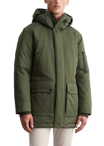 Marc OߴPolo Men's Parka with Hood, Lined, Grey (Broken Graphite), on Sale