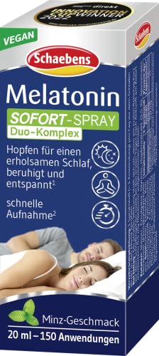 Schaebens Melatonin Instant Spray, Sugar-Free, 20 ml