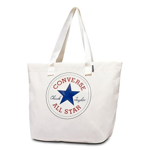 CONVERSE 10023817-A01 Canvas Tote Bag Unisex White on Sale