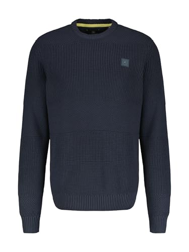 LERROS Herren Strickpullover in lebendiger Strukturoptik Classic Navy im Sale