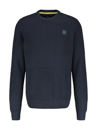 Thumbnail for LERROS Herren Strickpullover in lebendiger Strukturoptik Classic Navy im Sale