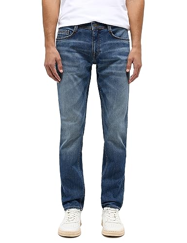 MUSTANG Herren Jeans Real X Oregon Tapered K Stretchhose Jeanshose Männer Denim Men Baumwolle Blau Schwarz Grau, im Sale