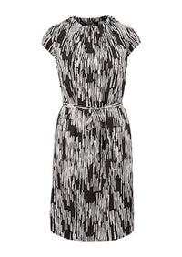 Thumbnail for comma midi dress with all-over print on sale