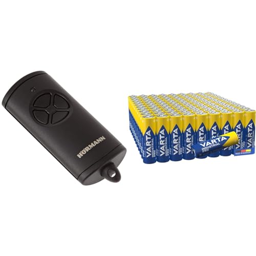 Hörmann hand transmitter HSE4 BS with 4 button functions &amp; VARTA AA batteries