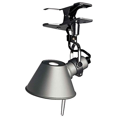 Artemide Tolomeo Micro Pinza E14 Tischleuchte Tisch-Lampen (grau, Aluminium, Wohnzimmer, IP20, E14, 1 Leuchtmittel (S)) im Sale