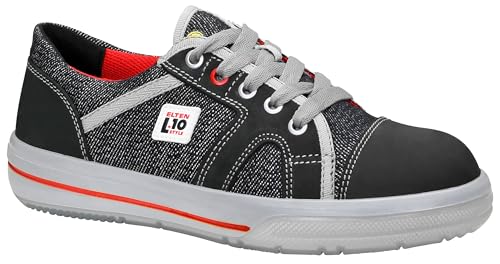 ELTEN Sicherheitsschuhe Sensation Lady Low ESD S2, Damen, Leder/Textil, Stahlkappe, leicht, sportlich Schwarz37 im Sale