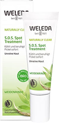 Thumbnail for WELEDA Bio Naturally Clear SOS Spot Treatment – ​​cooling natural cosmetics anti-pimple facial gel for treating blackheads and blemished skin. Facial care reduces excess sebum (vegan, 10 ml) on sale
